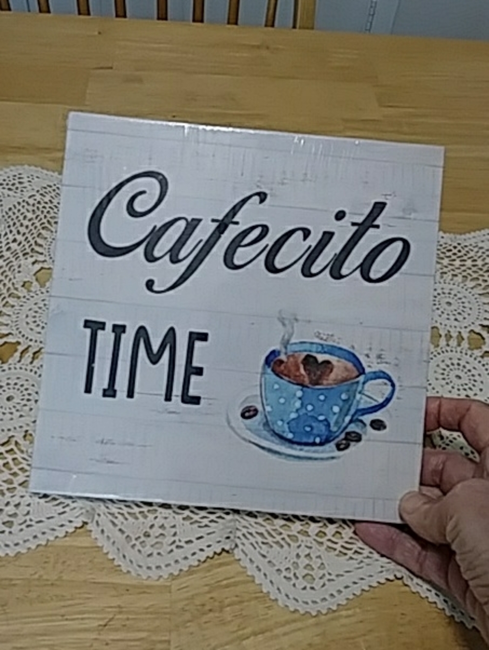 Distressed wood background, Coffee themed wall art